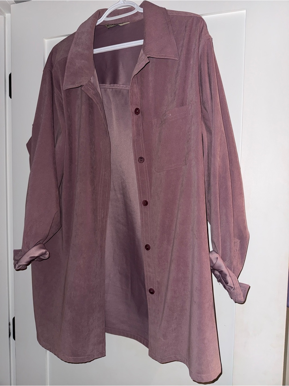 Essentials Mauve Button-Down Shirt